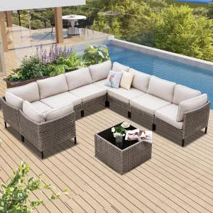 Wicker Outdoor Sofa Set