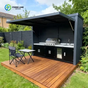 Customized Aluminum Mobile Prefab Kitchen