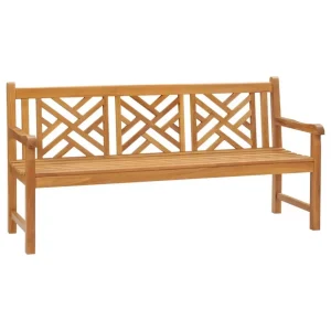 A  teak wood garden bench