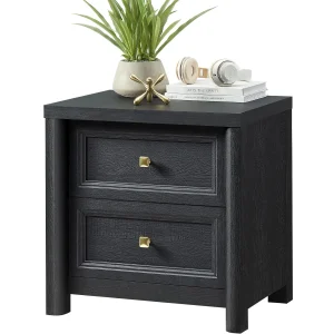 Black Night Stand for Bedroom,